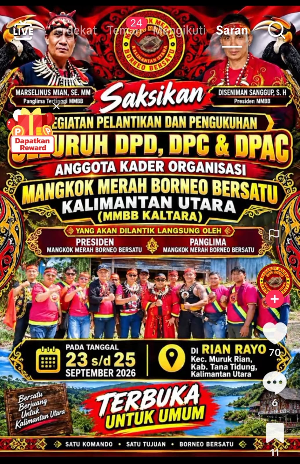 MANGKOK MERAH BORNEO BERSATU KALIMANTAN BARAT